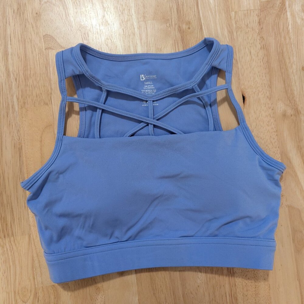 Buffbunny - Botanical Sports Bra - Rainwater Blue - S
